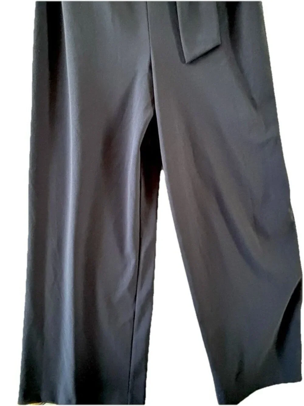JS Collections Calista Peplum Jumpsuit Womens Size 14 Navy Wide Leg Formal NWT - Picture 8 of 16